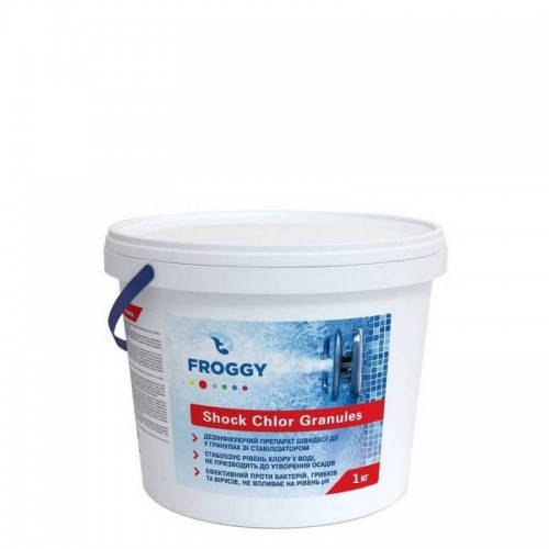 

Хлор шок (гранулы) Shock Chlor Granules FROGGY G0140-10 (1кг)