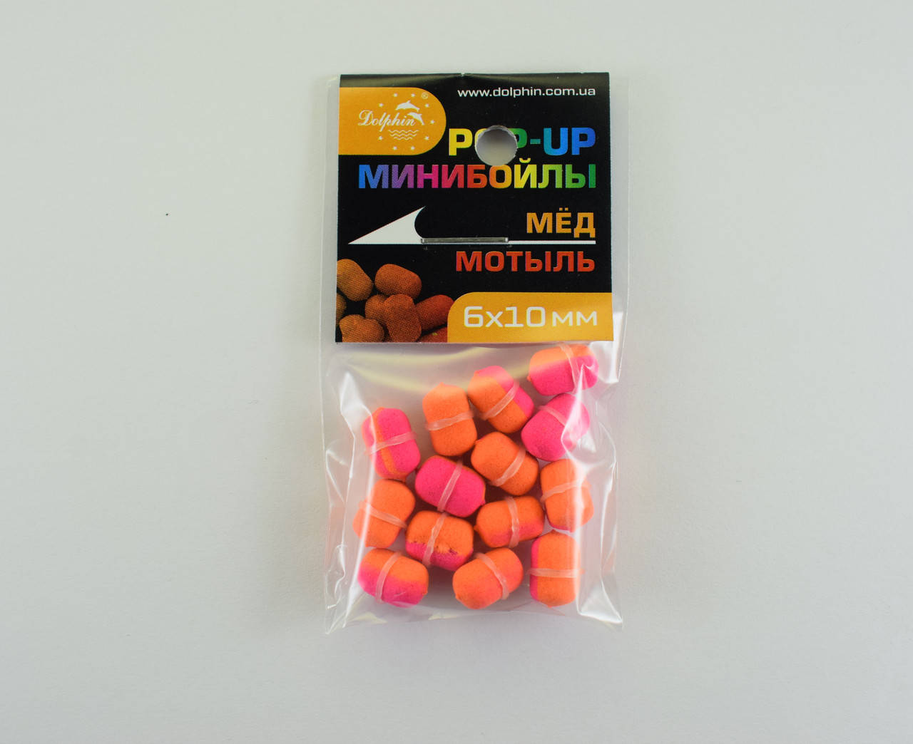 

Мини - бойлы Dolphin Pop-Up Мед Мотыль