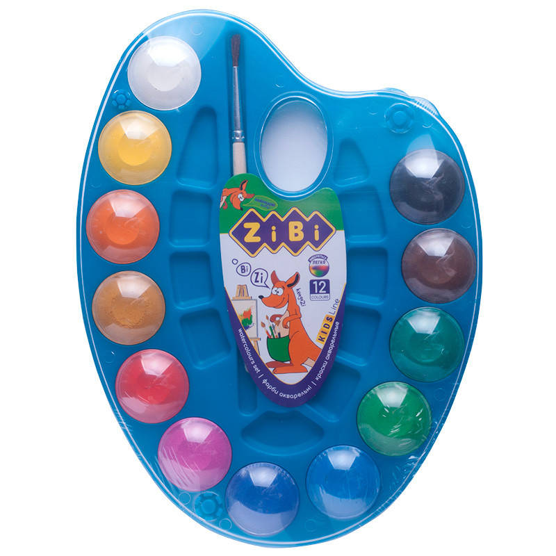 

Акварельные краски "ZiBi", 6558-02, 12 цв.