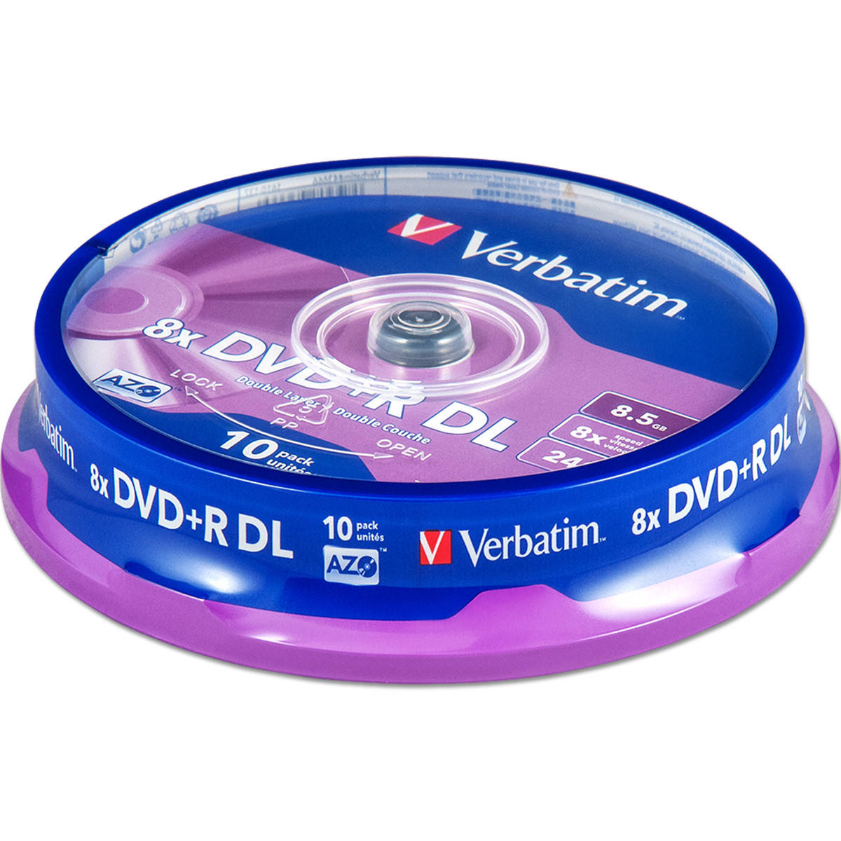 

Диски DVD+R DL 8,5 GB Verbatim DL двухслойные диски