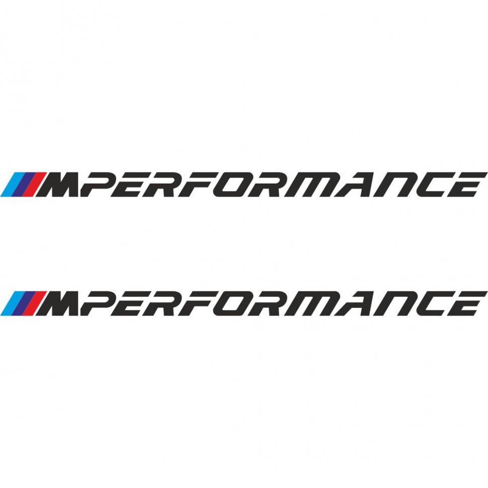 

Набор виниловых наклеек на автомобиль - BMW M Performance (2шт)