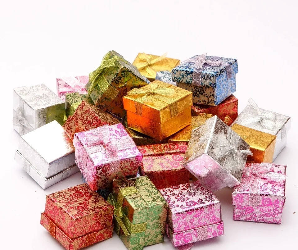 

Подарочная коробочка для кольца, 1 штука, Разные цвета