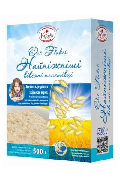 

Найніжніші вівсяні пластівці 500 г ТМ Козуб Продукт