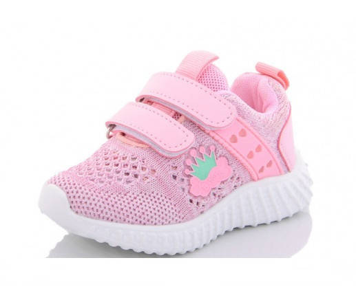 

Кроссовки сетка текстиль для девочки на липучках, розовые, 21 (13 см), 23 (14 см), 24 (14,5 см) 21