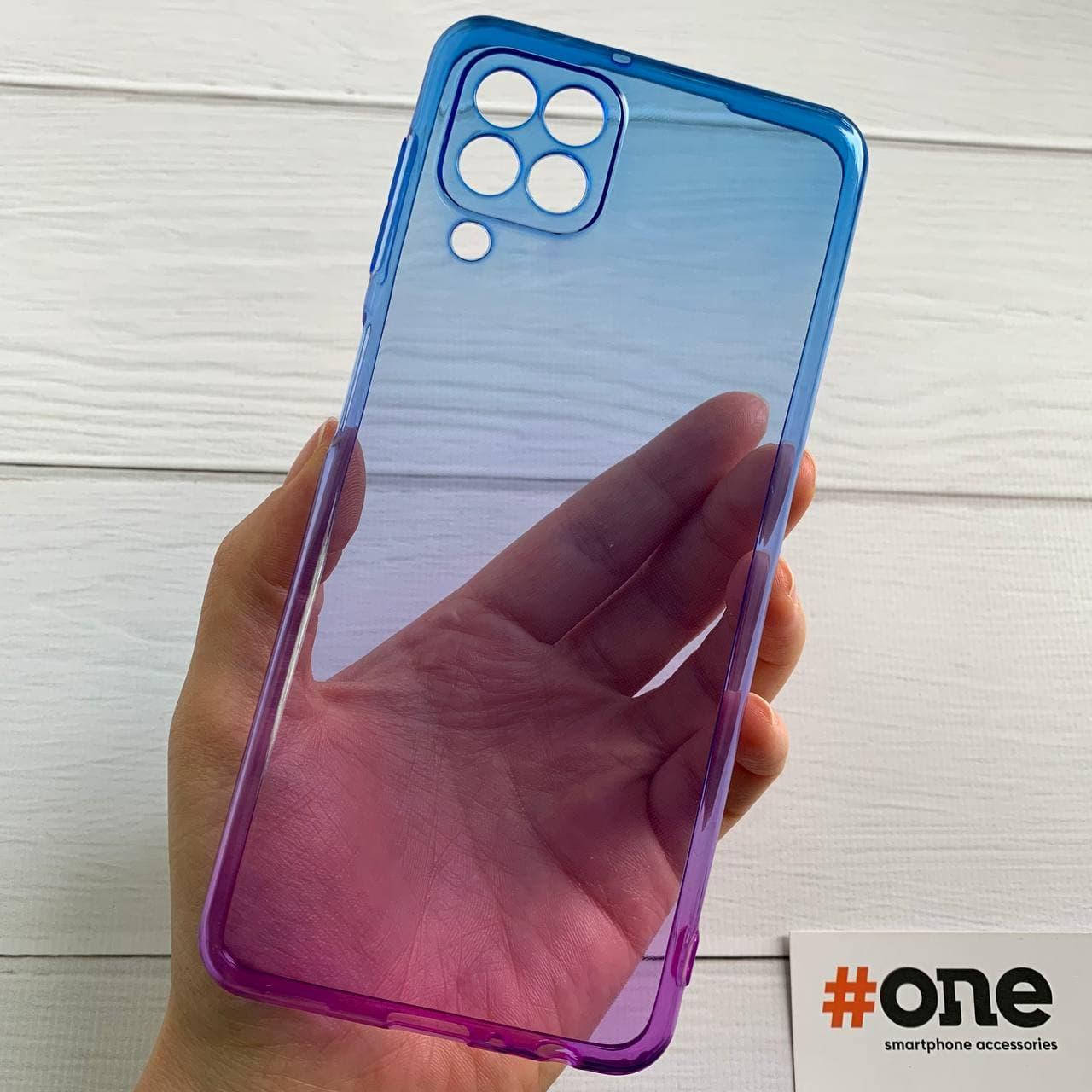 

Чехол для Samsung Galaxy A22 прозрачный тонкий с защитой для камеры чехол на самсунг а22 синий GRD