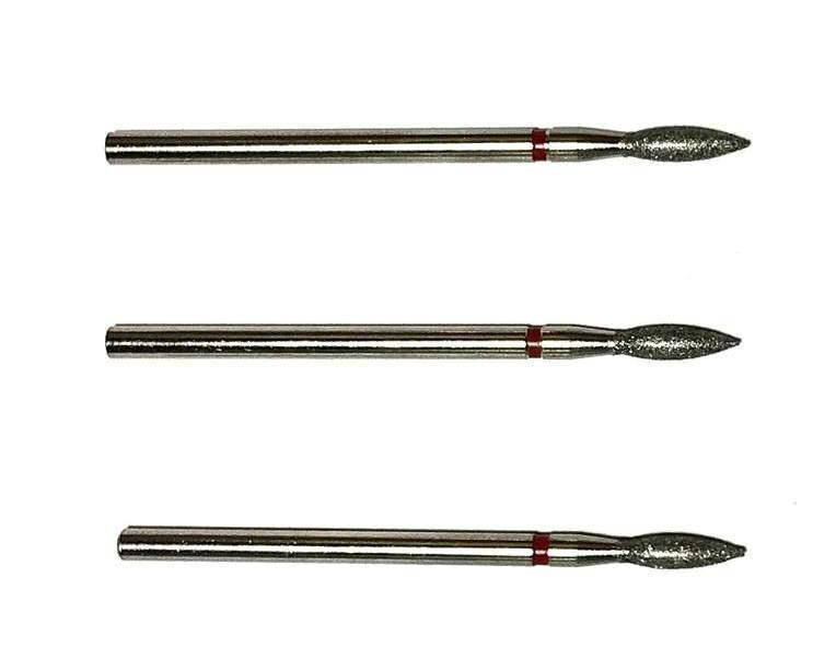 

Насадка алмазная пламя (красная насечка), Красный