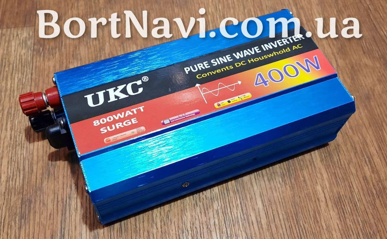 

Преобразователь авто инвертор с чистой синусоидой 12V на 220V UKC XY-400B 400W