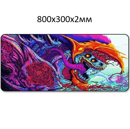 

Коврик для мыши большой 80х30см Hyper Beast #1 CS GO