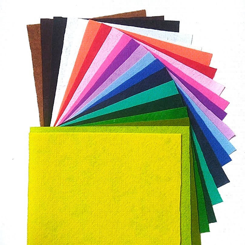 

Набор фетра "основные цвета". 20×25 см. 20 штук