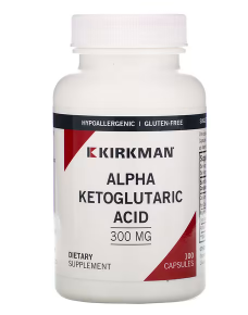 

Kirkman Labs, Альфа-кетоглутаровая кислота, alpha-ketoglutaric acid 300 мг, 100 шт