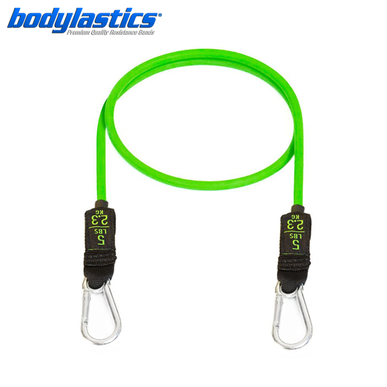 

Зеленый трубчатый эспандер Bodylastics (сопротивление 2.3 кг)