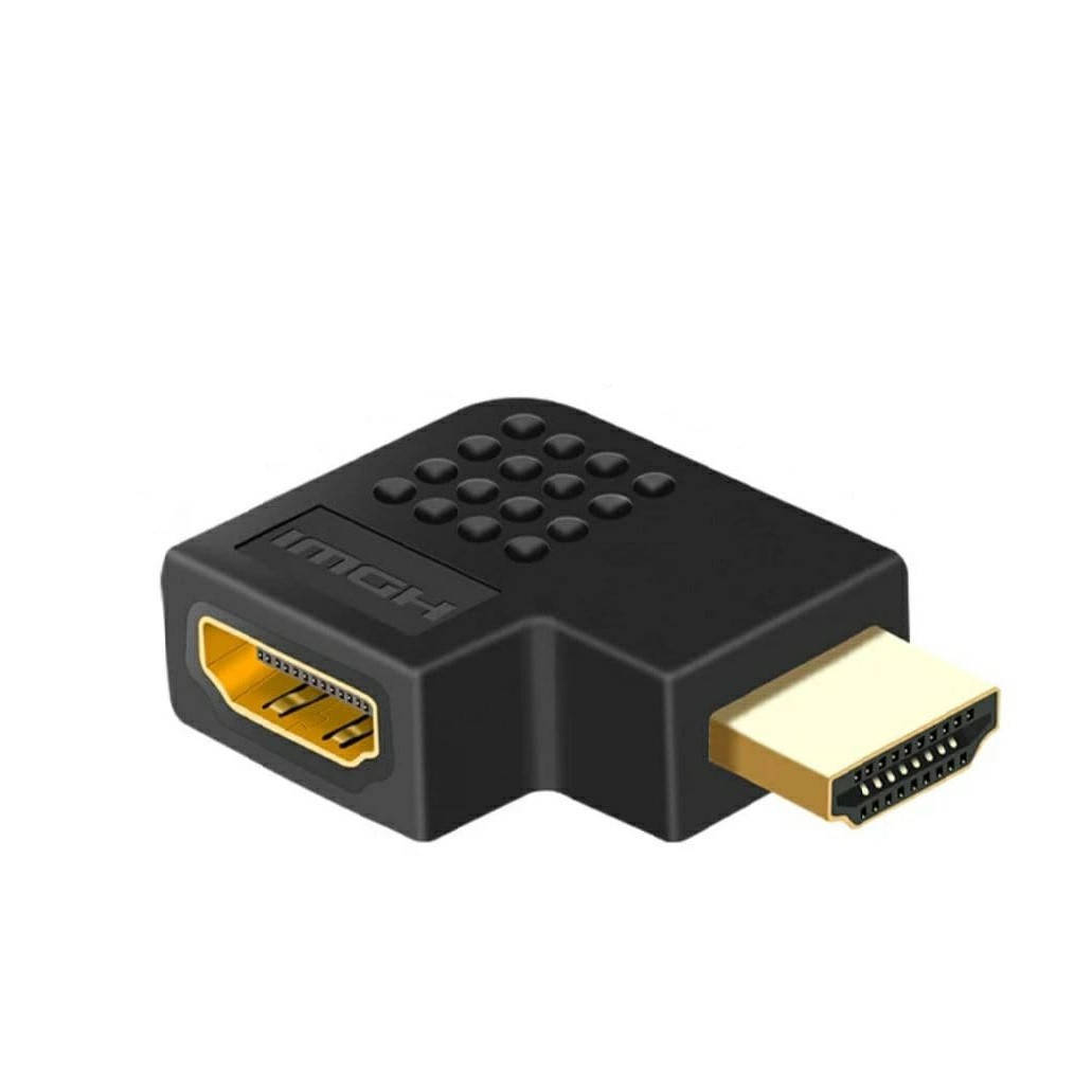 

Переходник HDMI-HDMI угловой правый штекер-гнездо