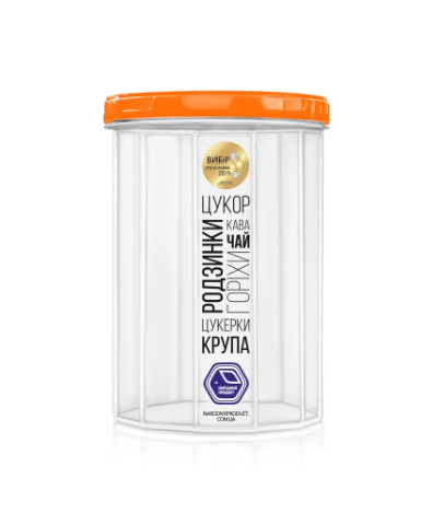 

Емкость для сыпучих продуктов 0,65л Оранж