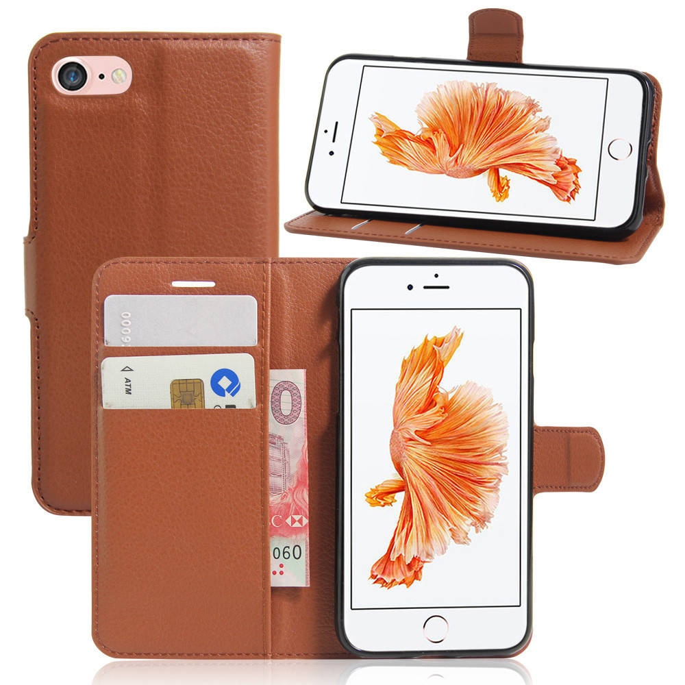 

Чехол IETP для iPhone 5 / 5s / SE книжка кожа PU коричневый