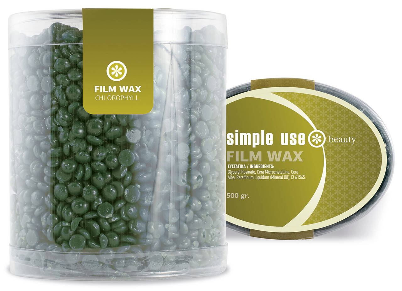

Плівковий віск в гранулах «Хлорофіл» 500г ТМ Simple Use Beauty