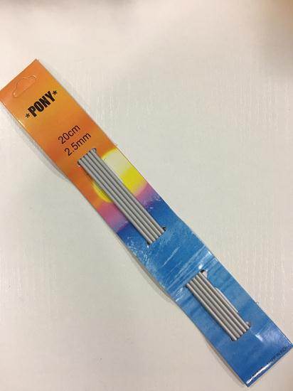 

Спица для вязания носочная тефлон "Пони" 20 см 2.5 мм
