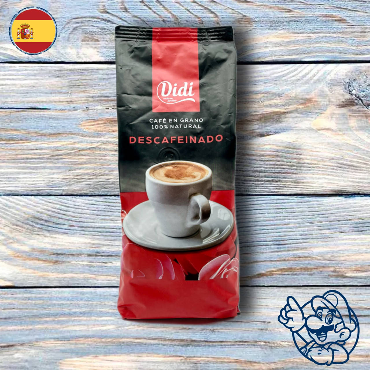 

Кофе в зернах без кофеина Didi "Descafeinado" 1000 г (Испания)