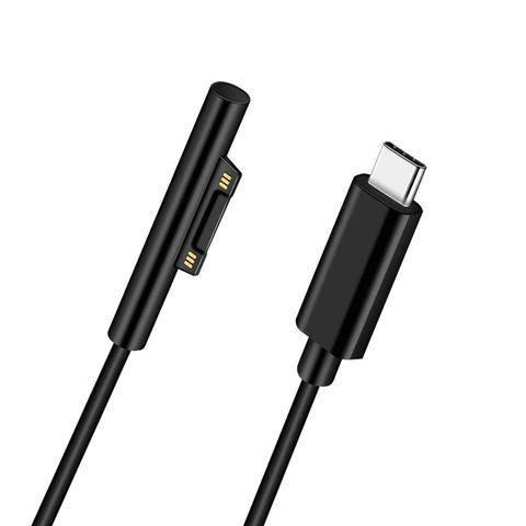 

Type-c Surface зарядный кабель 15V PD зарядки для microsoft Surface Pro 6 5 4 3 Surface Book 2 1, Черный
