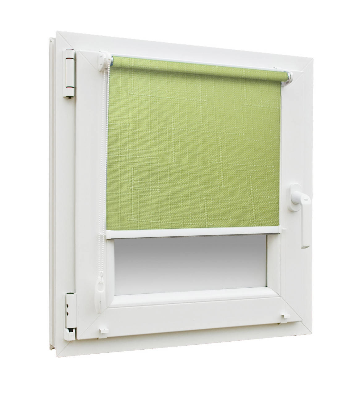 

Готовые рулонные шторы Лен 873 размер 325х1650мм (салатовый цвет)