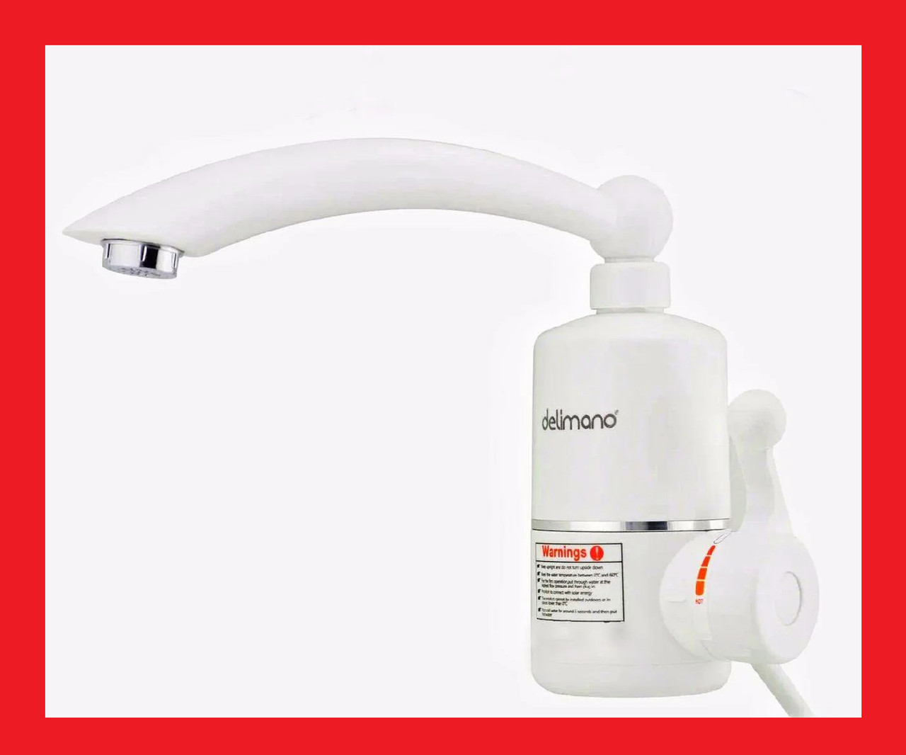 

Электронагреватель проточный бытовой INSTANT HEATING FAUCET Delimano, Красный