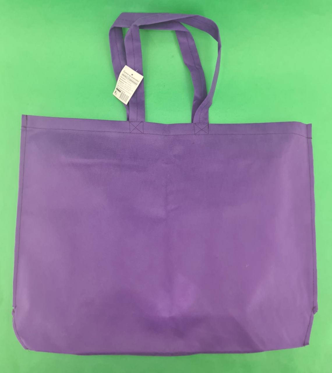 

Эко Сумка Шоппер Тканевая для Покупок на молнии фиолетовый(спанбонд)38х53 см(1 шт)с Цветным Принтом