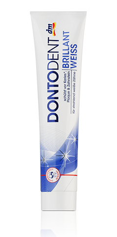 

DONTODENT Brillant Weiss Zahncreme - Отбеливающая зубная паста для защиты от кариеса 125 мл
