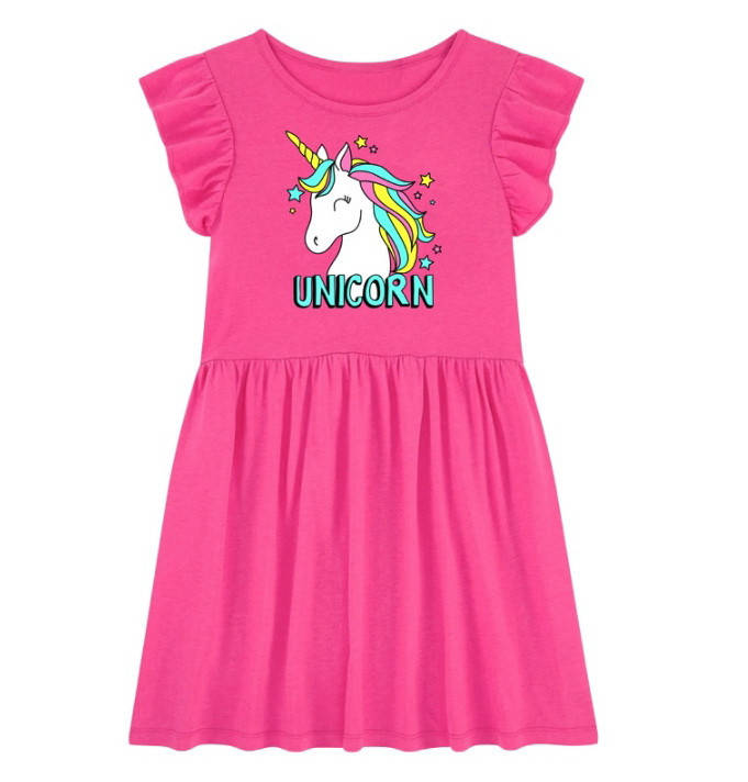 

Детское летнее платье для девочки Единорог Little Maven Розовое 2Т 92 см, Розовый