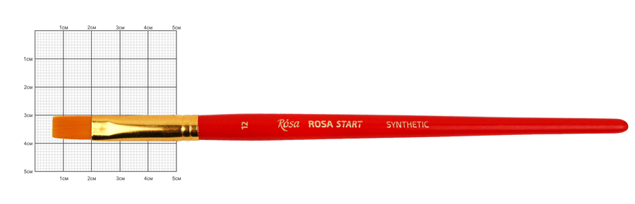 

Синтетика плоская, № 12, к.р. кисть ROSA START