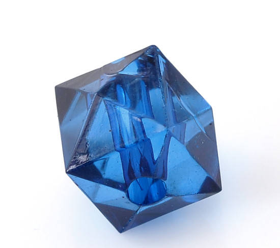 

Бусины Finding Куб с огранкой Тёмно-синий Акрил 10 мм х 10 мм