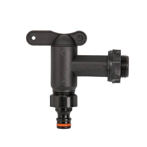 

Садовый кран с входом и выходом РН 3/4" и ниппелем, GTM3434PP/BLACK, Черный