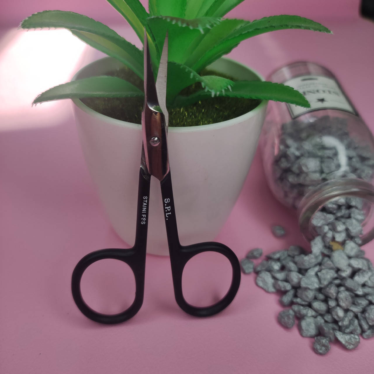 

Ножнички для Кутикулы SPL Черные Алмазная Заточка лезвий