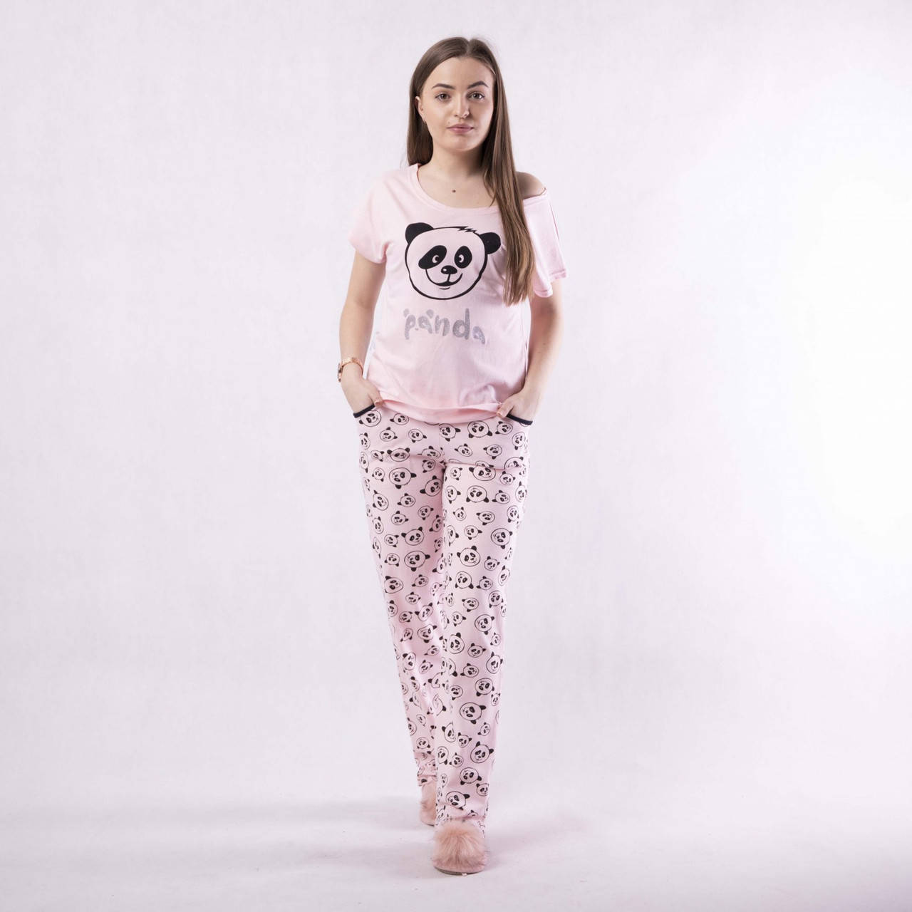 

Пижама женская летняя футболка со штанами " Freands" 42-54р. Женская летняя пижама футболка со штанами