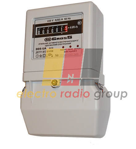 

Електролічильник GrosS DDS-UA eco 220V 1,0 5(50)А 50Hz