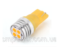 

LED автолампа лед диодная BTLE1206, T10 W5W, 12В, 5Вт, Желтый