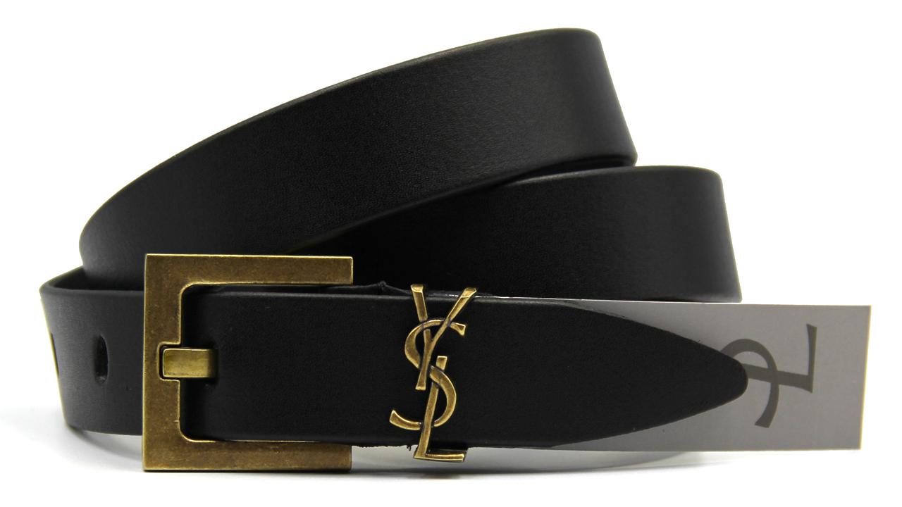 

Ремень женский YVES SAINT LAURENT кожаный Золотой