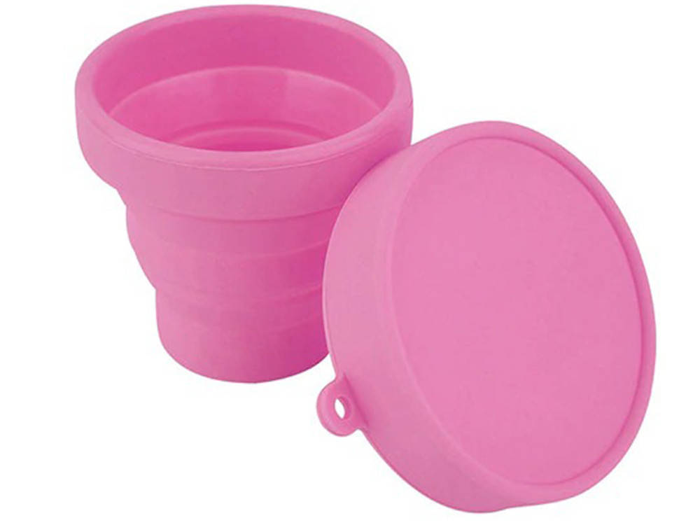 

Cкладной стакан Fondant силиконовый Розовый