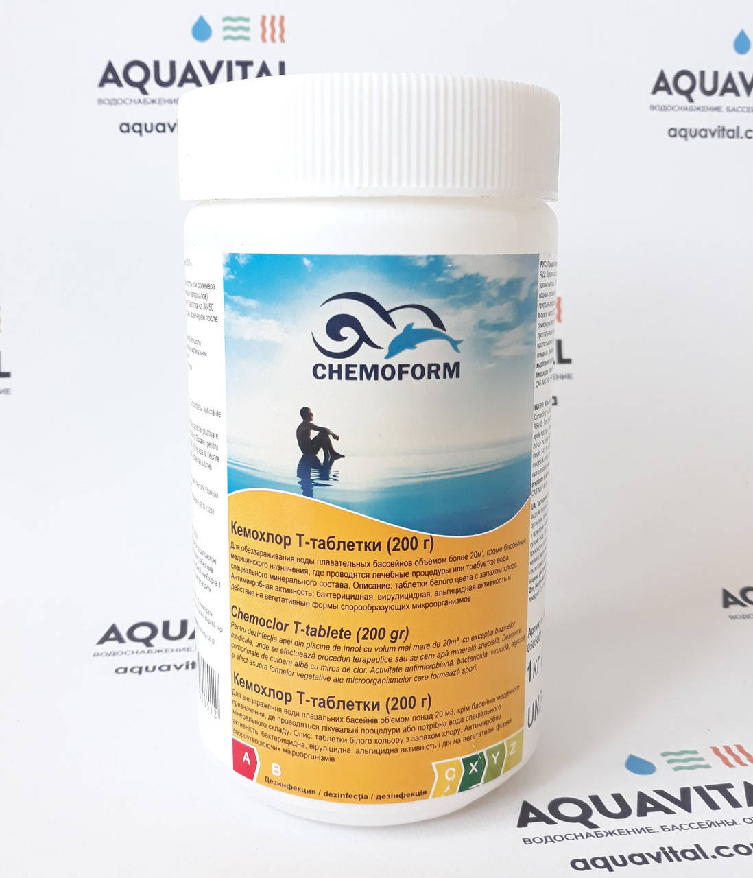 

Медленный хлор Chemoform Кемохлор Т–Таблетки, 1 кг