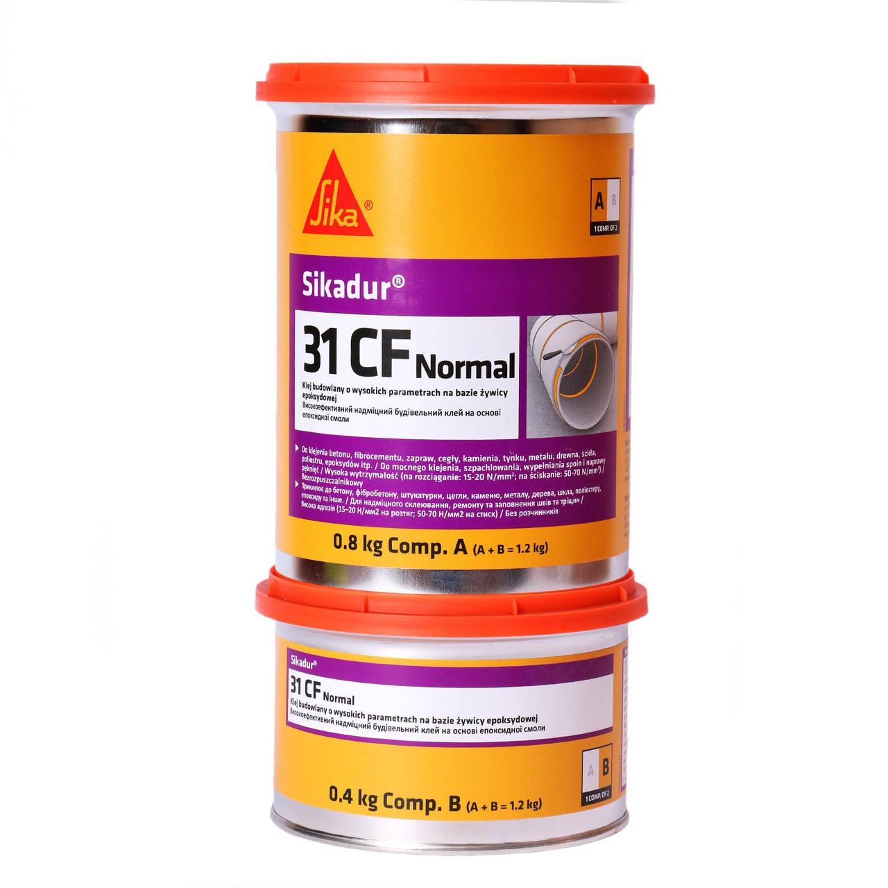 

Sikadur®-31 СF (A+B) эпоксидный конструкционный многофункциональный клей 1,2 кг