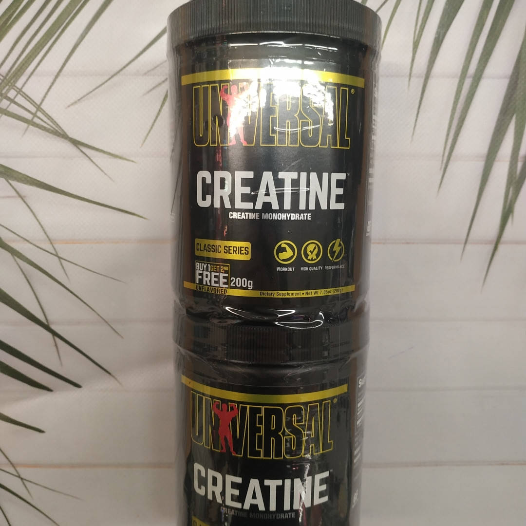 

Creatine powder Universal Nutrition 200+200 грамм, креатин Юниверсал нутришн