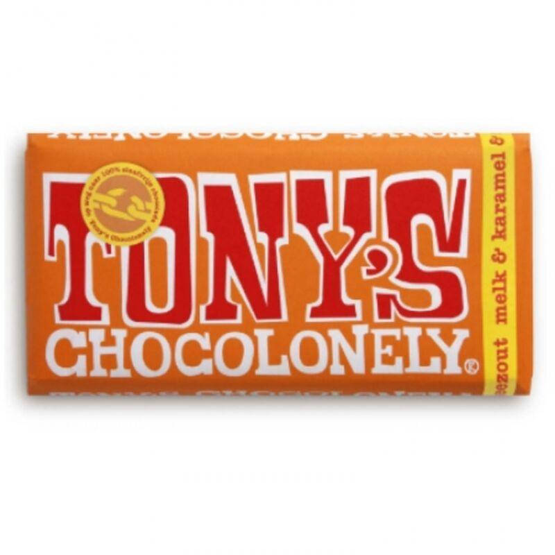 

Tonys Chocolonely Caramel Sea Salt 180 g