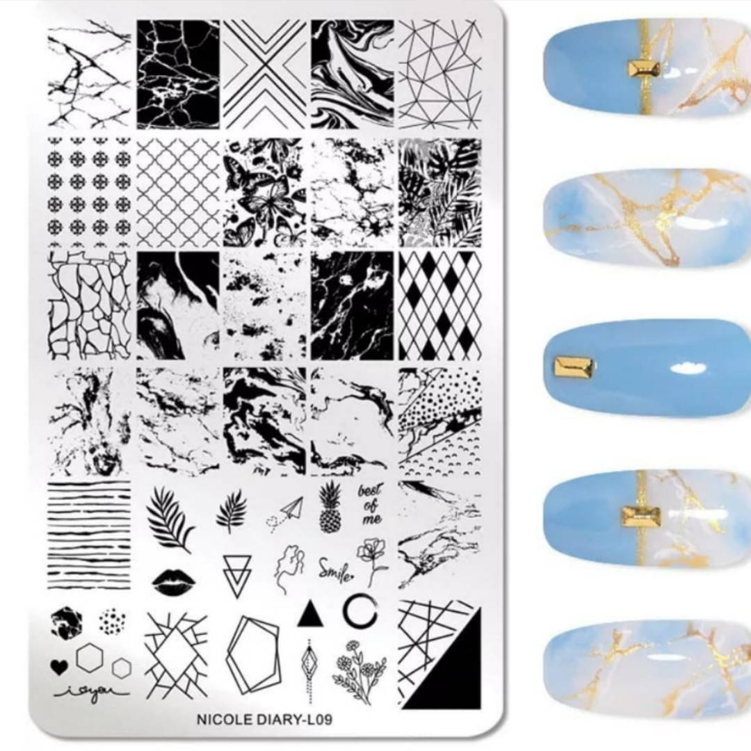 

Пластина для стемпинга nikole diary 09 без конверта