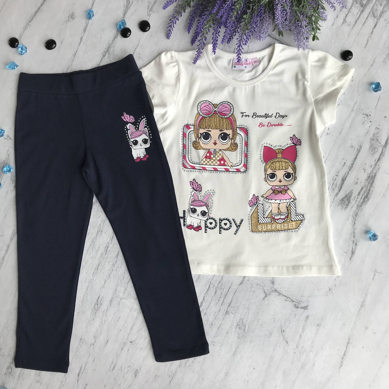 

Летний костюм на девочку Breeze 50. Размер 110 см, 116 см, 122 см, 128 см, Белый