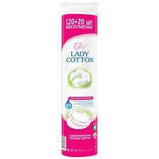 

Диски ватные косметические Lady Cotton 120шт+ 20шт.(35шт/ящ)