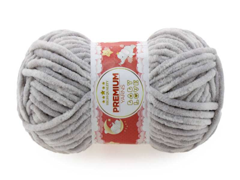 

Premium Yarn Baby Love 50гр, Светло-серый №357