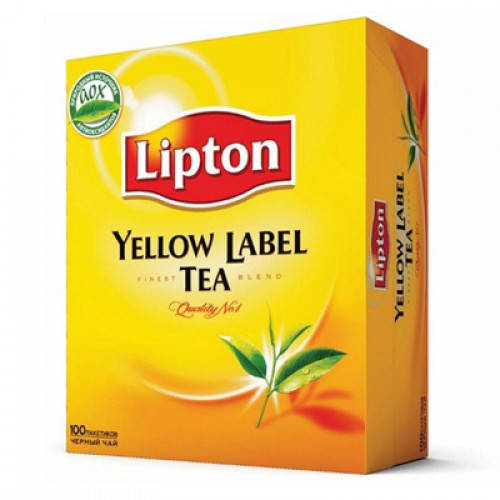 

4076-чай Липтон Yellow Label 100 пакетов