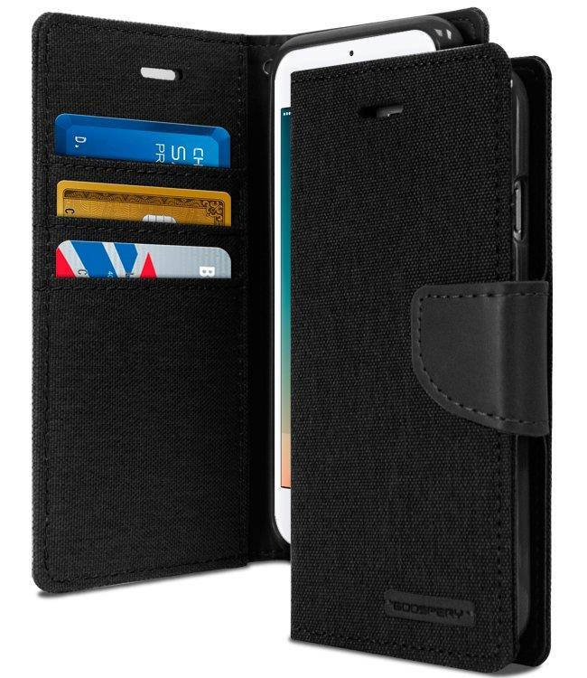

Чехол-книжка для телефона Huawei Y5C Goospery Canvas Diary Black, Черный