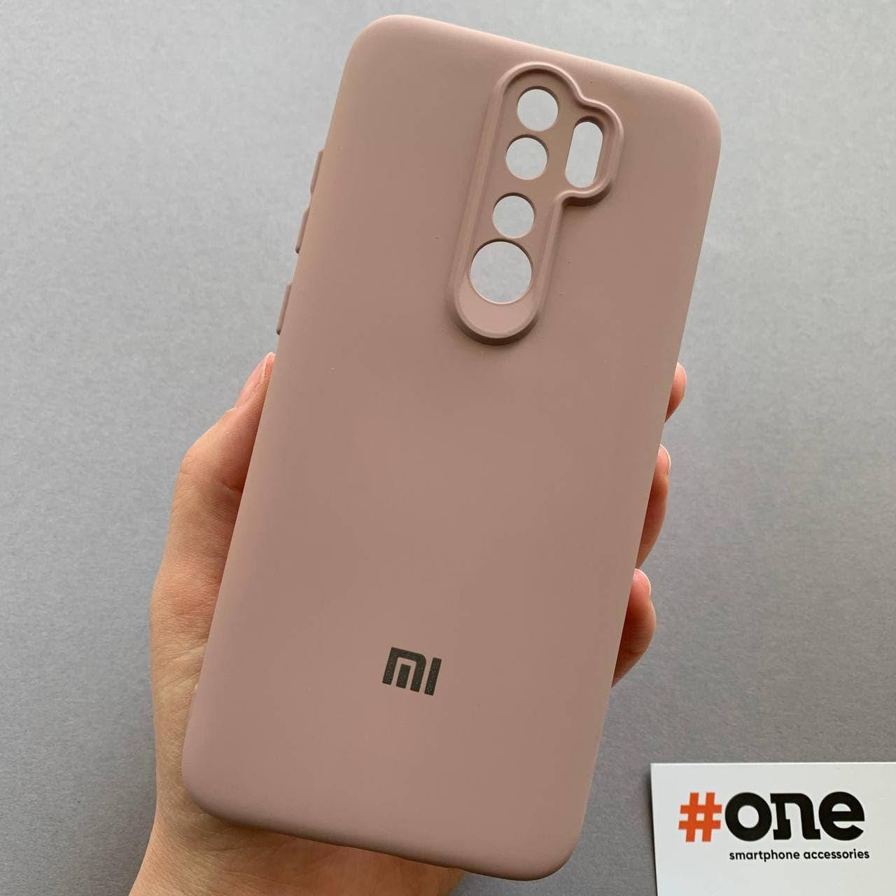 

Чехол для Xiaomi Redmi Note 8 Pro с микрофиброй с защитой для камеры чехол на сяоми нот 8 про бежевый CMR