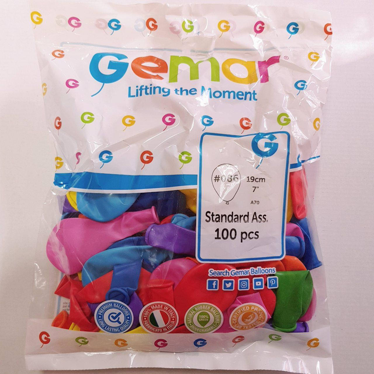 

Шары воздушные Gemar мини 7" 100шт, Италия