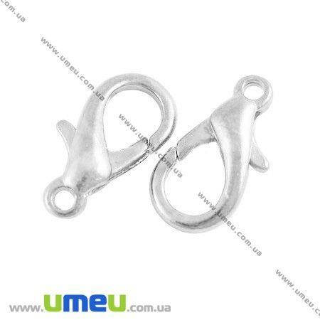 

Замок-карабин, 10х6 мм, Светлое серебро, 1 шт (ZAM-004599)