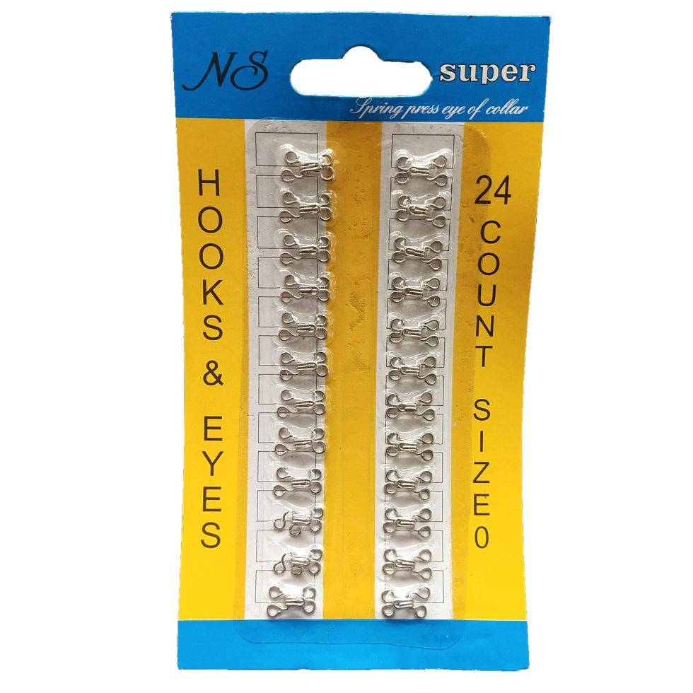 

0 крючки, застежки для одежды Sindtex серые 24шт